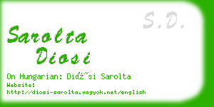 sarolta diosi business card